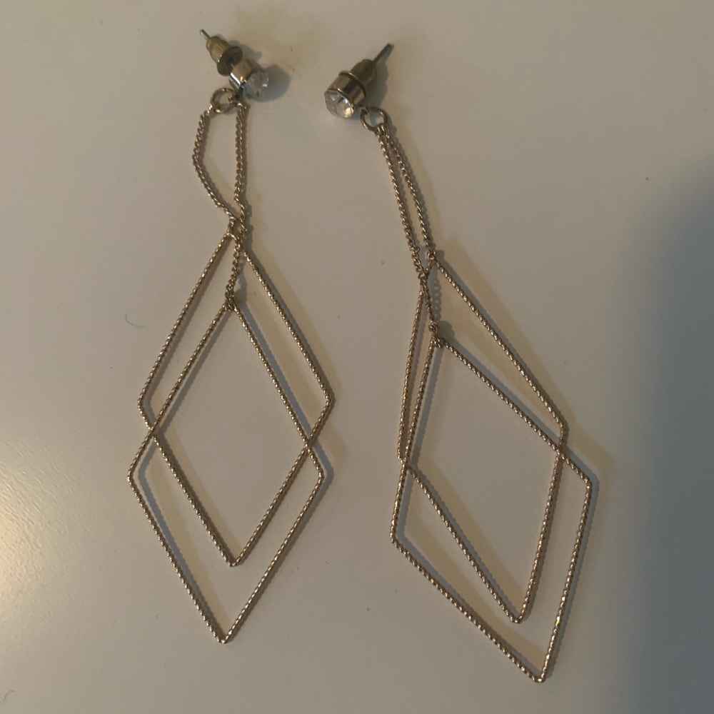 Gold dangle earrings